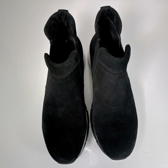 La Canadienne Nikki Black Waterproof Suede Leather High Top Sneakers Size 10 - Picture 4 of 13